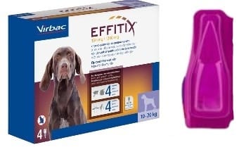 VIRBAC Effitix Spot-on For Dogs 10-20 kg 1 Ampoule 