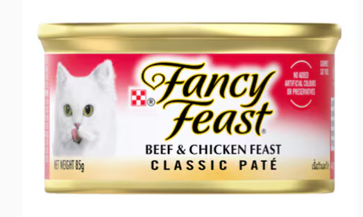 Purina | Fancy Feast Classic Pate Beef & Chicken Feast Gourmet Cat Food 85g