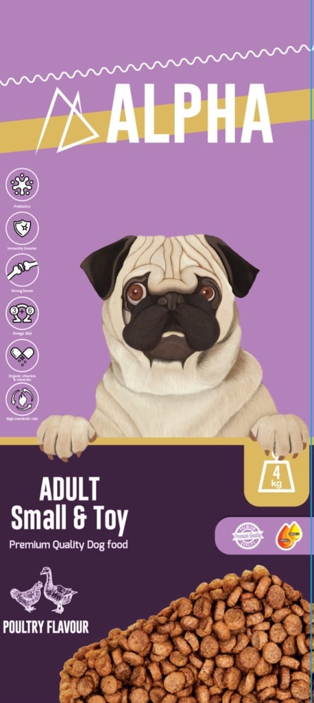 ABA PET FOOD Alpha Adult Small & Toy Dog 4 KG