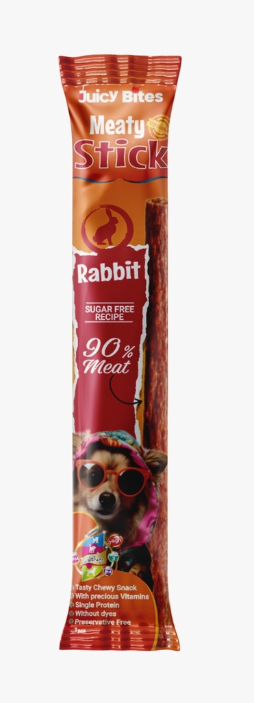 JUICY BITES Meaty Stick with Rabbit Dog One Piece