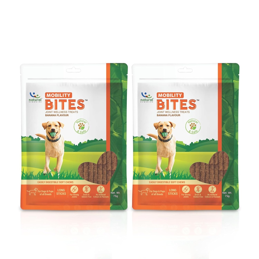 Natural Remedies | Mobility Bites, Joint Wellness Treats | 75 gm
