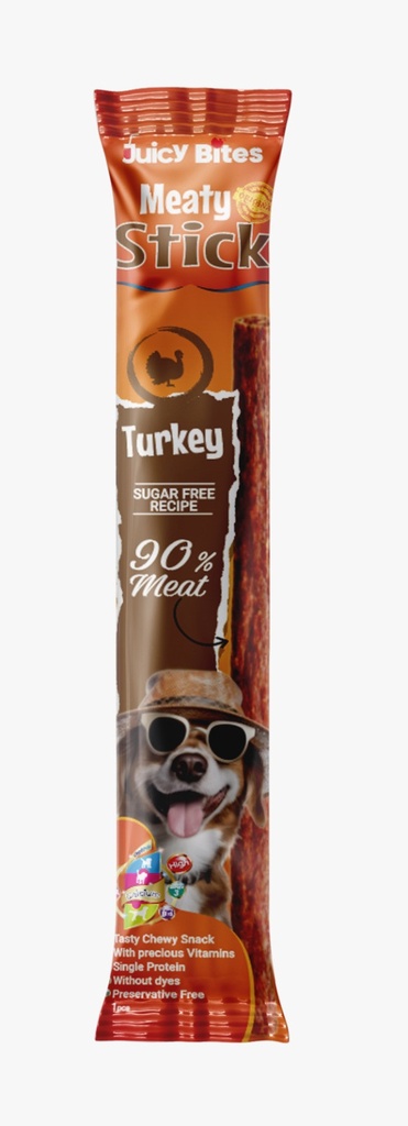 JUICY BITES Meaty Stick With Turkey Dog One Piece