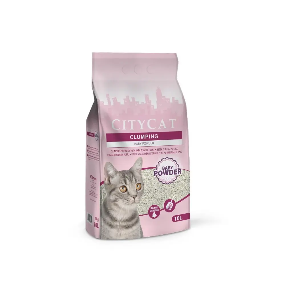 CITYCAT | CLUMPING CAT LITTER - BABY POWDER | 10 L