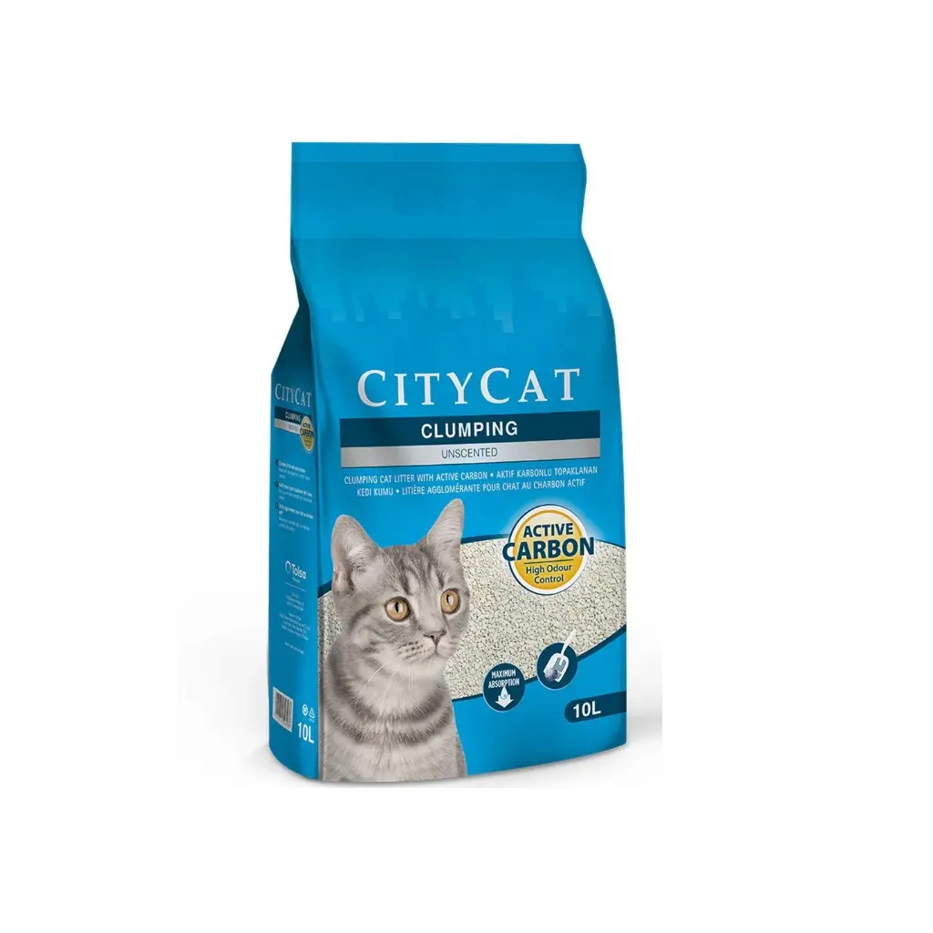 CITYCAT Clumping Cat Litter Carbon 10 L
