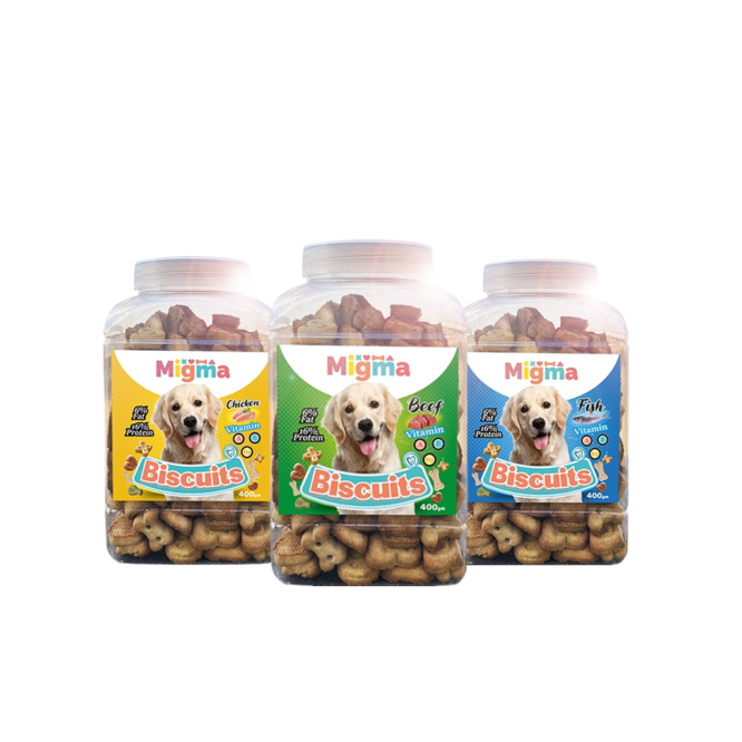 MIGMA Dog Biscuits Fish 400 gm
