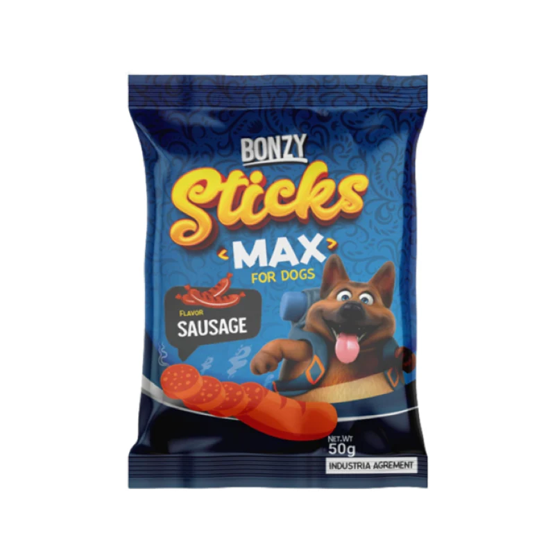 BONZY Sticks Max For Dogs With Susage 50 gm 