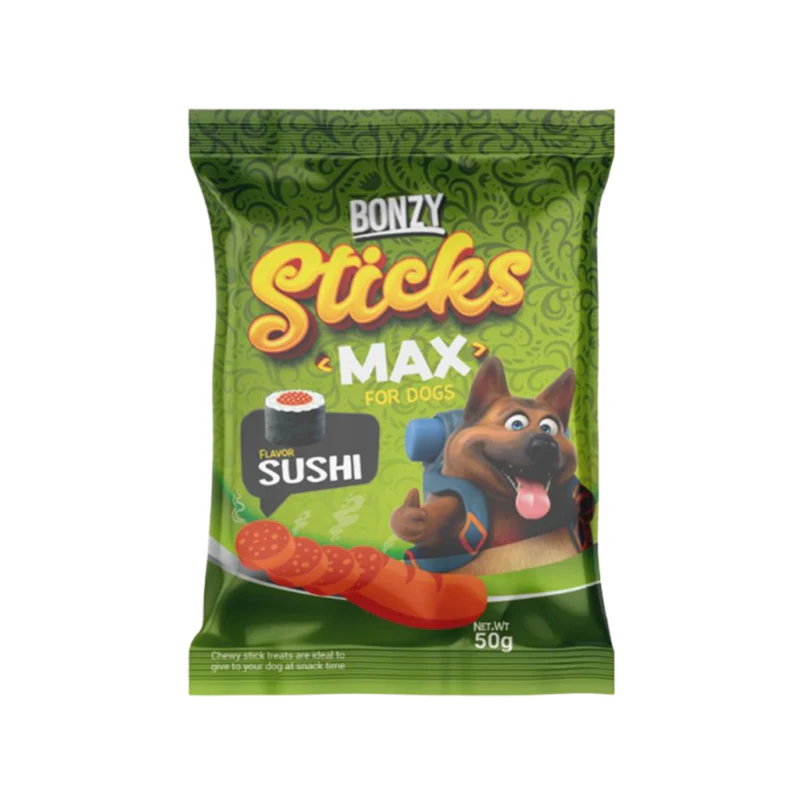 BONZY Sticks Max For Dogs With Sushi 50 gm 