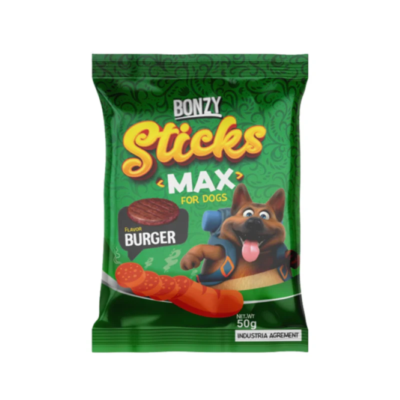 BONZY Sticks Max For Dogs With burger 50 gm 
