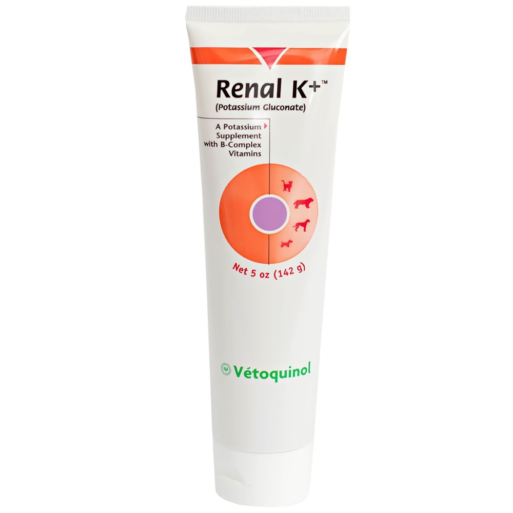 VETOQUINOL Renal K  Potassium Gluconate Gel 142 gm - 5oz