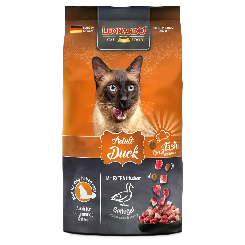 LEONARDO Adult Cat Dry Food With Duck 1.8 kg