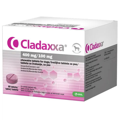 KRKA | CLADAXXA 400 mg / 100 mg For Dog  | 6 Tab