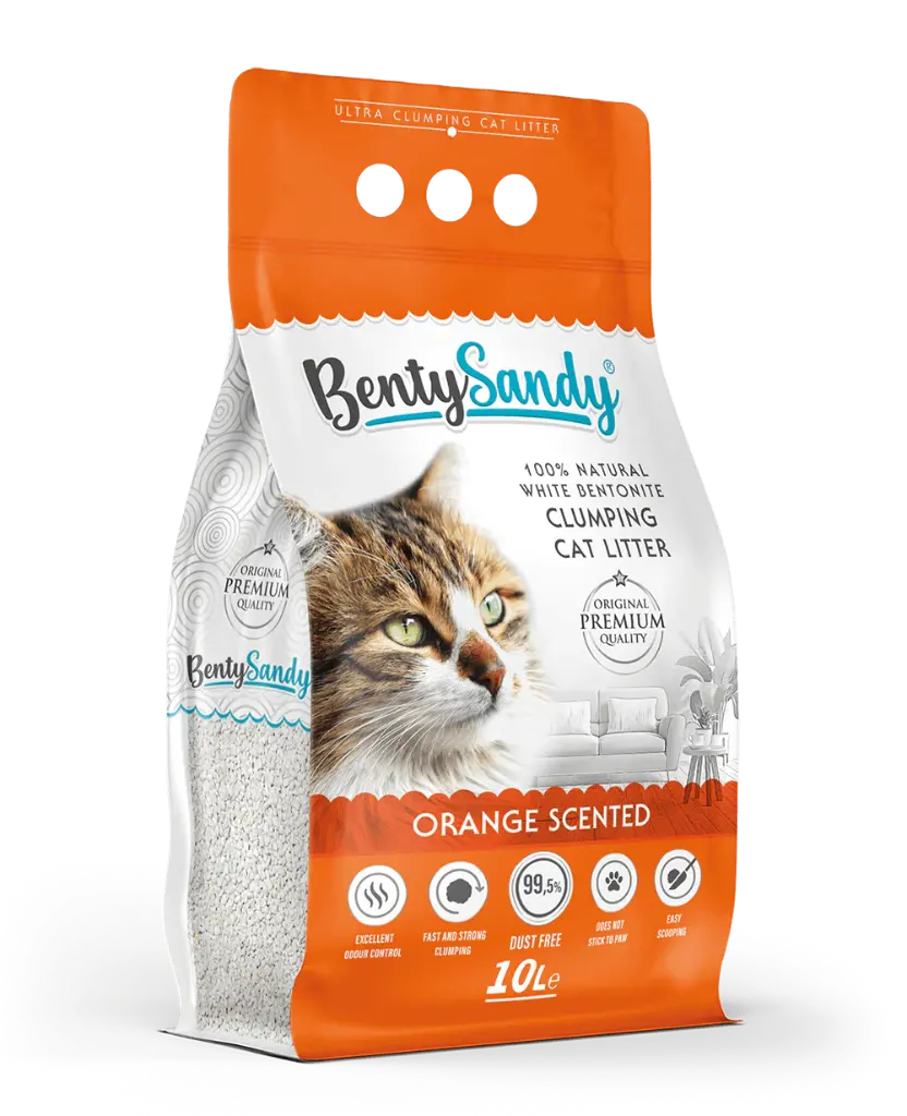 Benty Sandy Cat Litter Orange 5 L