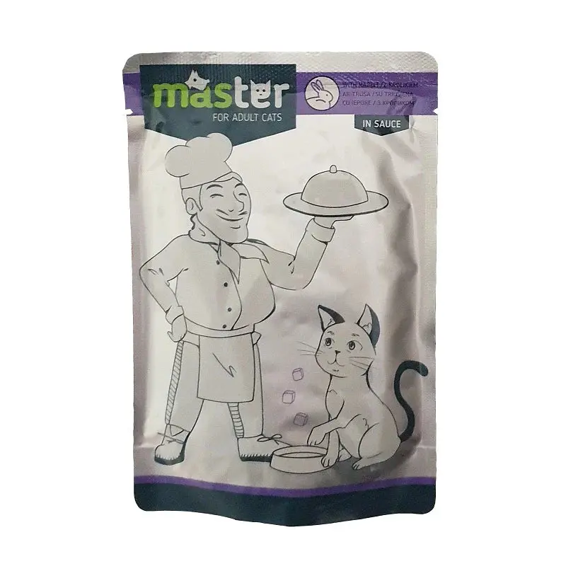 MASTER Adult Cat Wet Food Rabbit 80 G