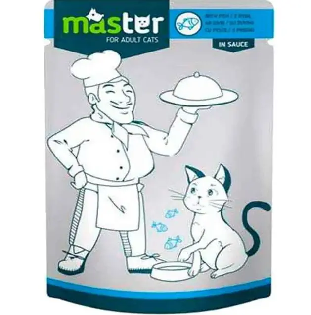 MASTER Adult Cat Wet Food Fish 80 G