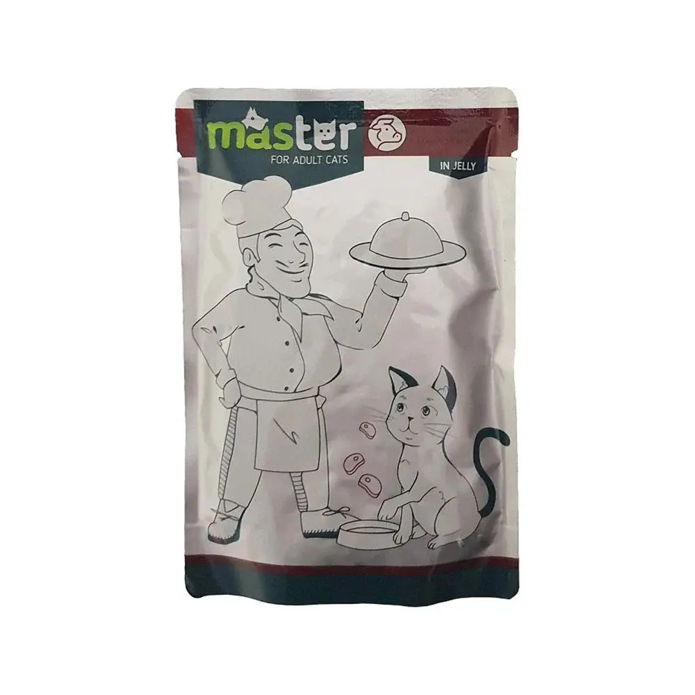 MASTER Adult Cat Wet Food Meat 80 G	
