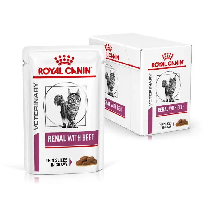 ROYAL CANIN Veterinary Renal With Beef Cat 85 gm