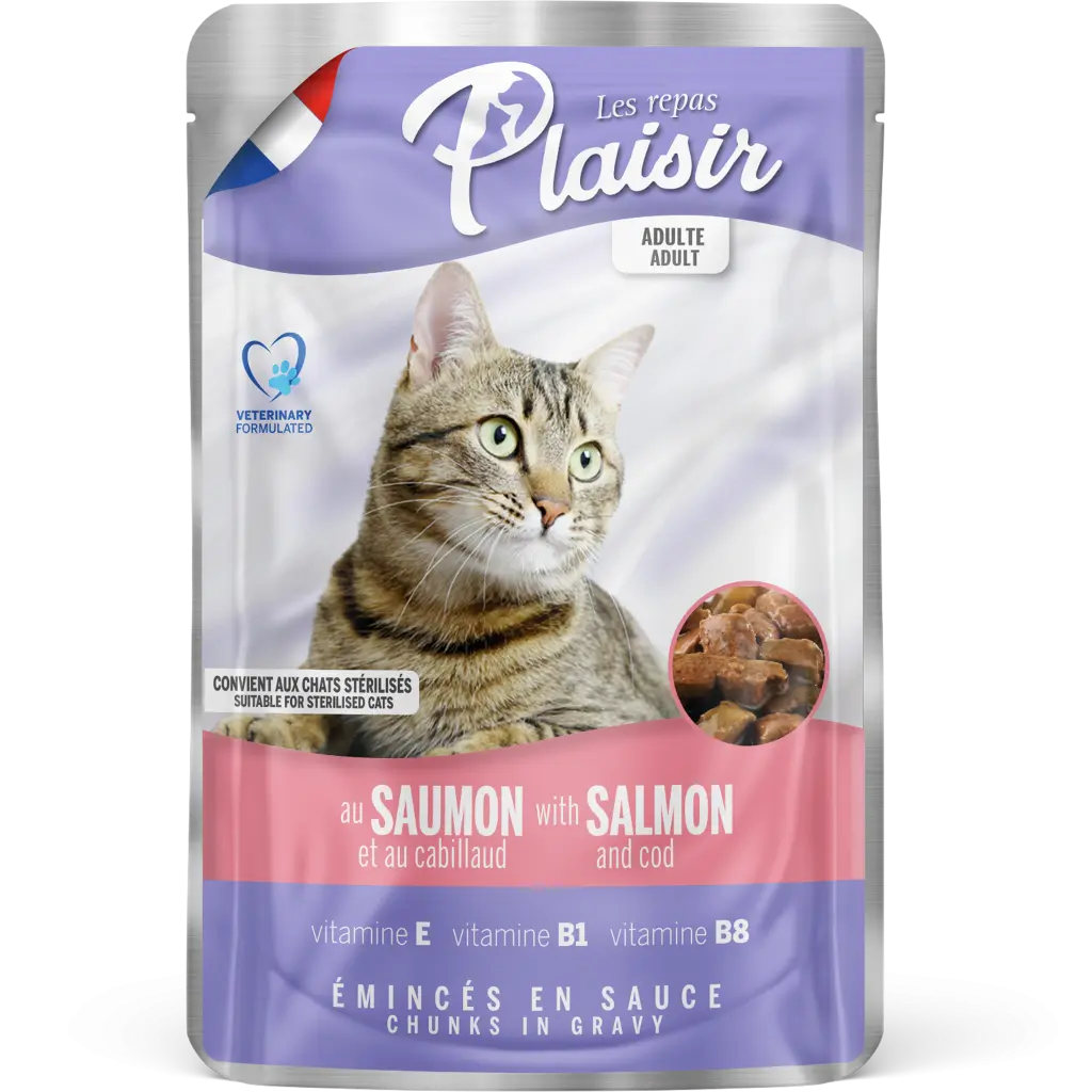 Plaisir | Adult Cat Food - Salmon | 85 Gm