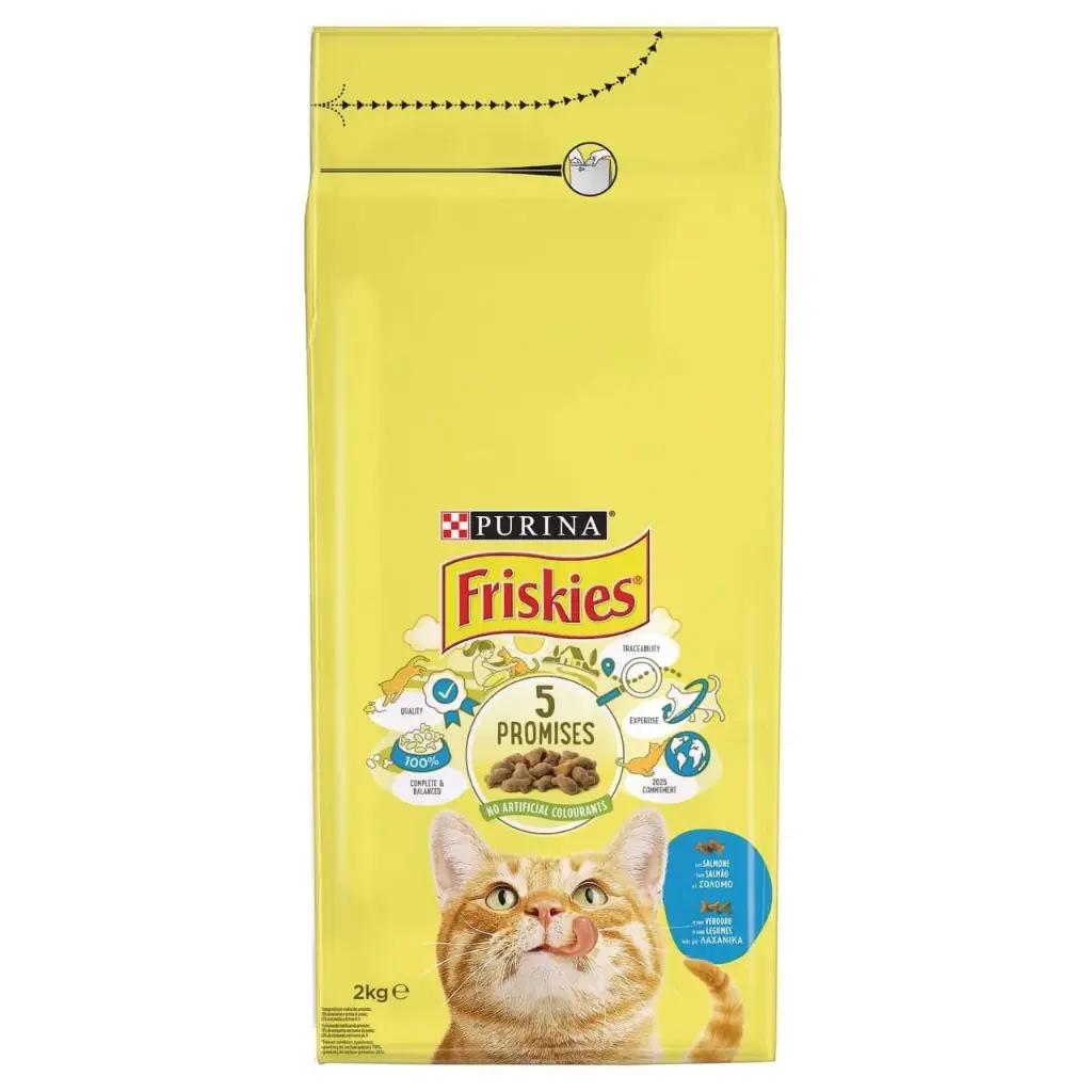 PURINA Friskies 5 Promises Cat Salmon & Vegetables 2 kg