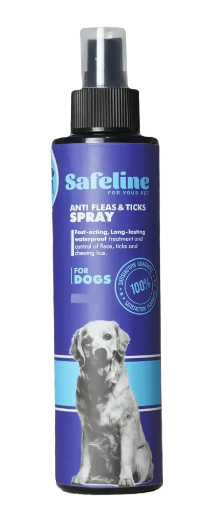 Elite | SAFELINE ANTI-FLEAS & TICKS SPRAY - Dog | 120 ml