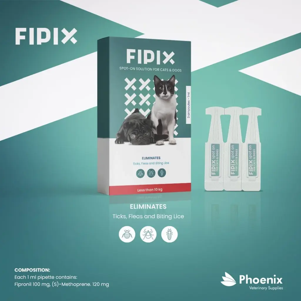 FIPIX Cats & Dogs< 10 Kg 3 ampoules 