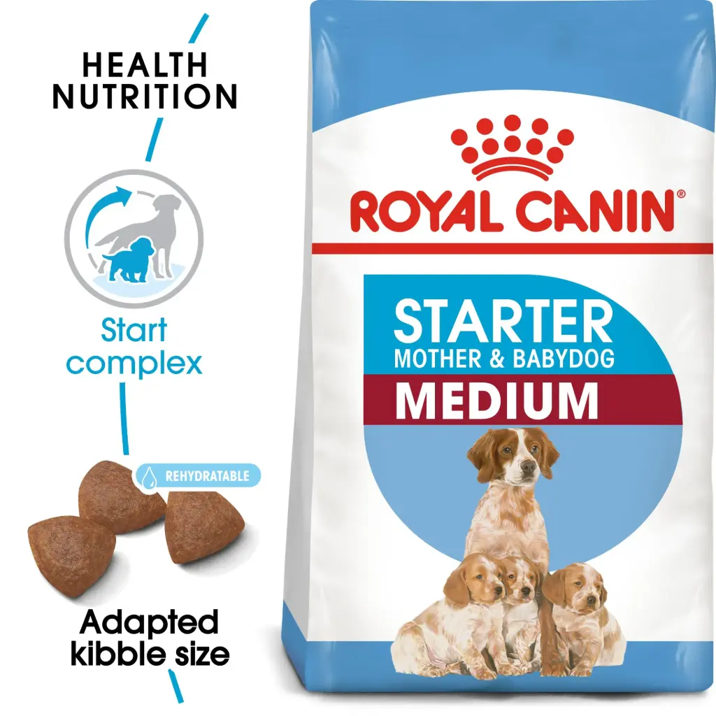 ROYAL CANIN Medium Starter Mother & Babydog Dry Food | 4 kg
