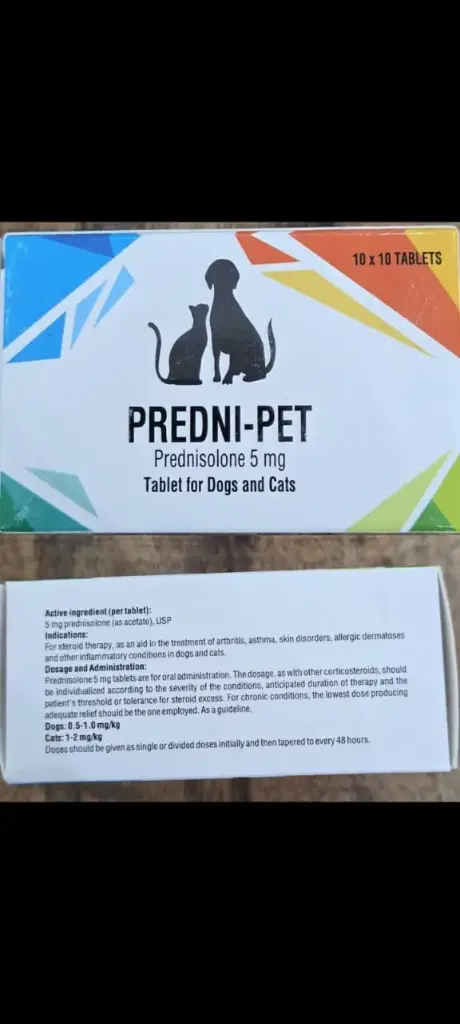 PREDNI-PET 5 MG 10 TABLETS