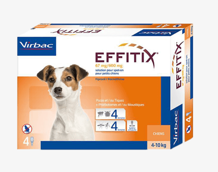 Virbac Effitix Small Dogs 4Kg - 10Kg | 4 Ampules