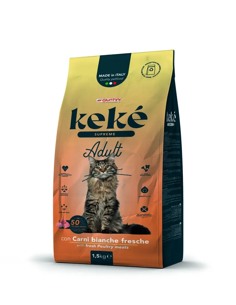 Keke Supreme Adult Cat White Meat 1.5 kg 