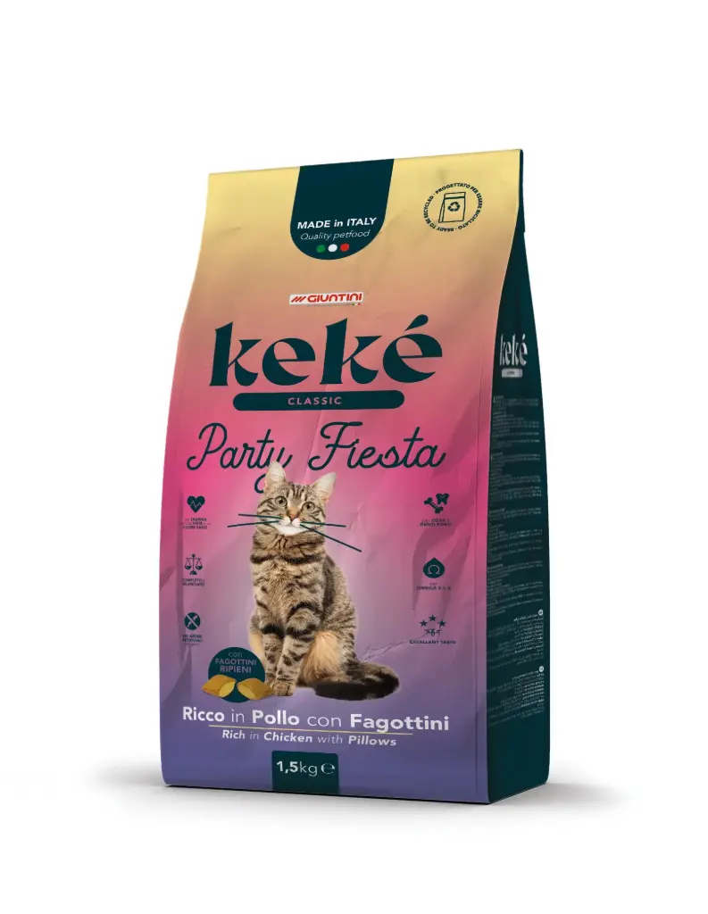 Keké Classic Party Fiesta Cat Dry Food 1.5 kg