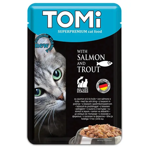 Tomi Wet Food For Cats Salmon & Trout 100 gm