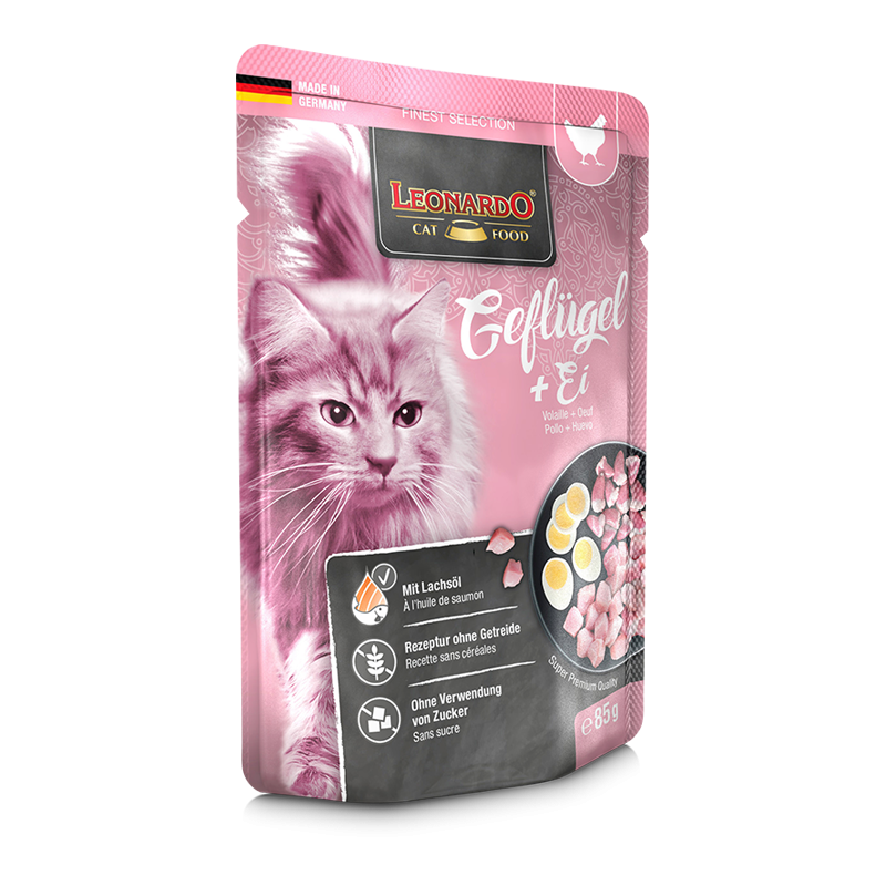 Leonardo Poultry & Egg Cat Wet Food 85 GM