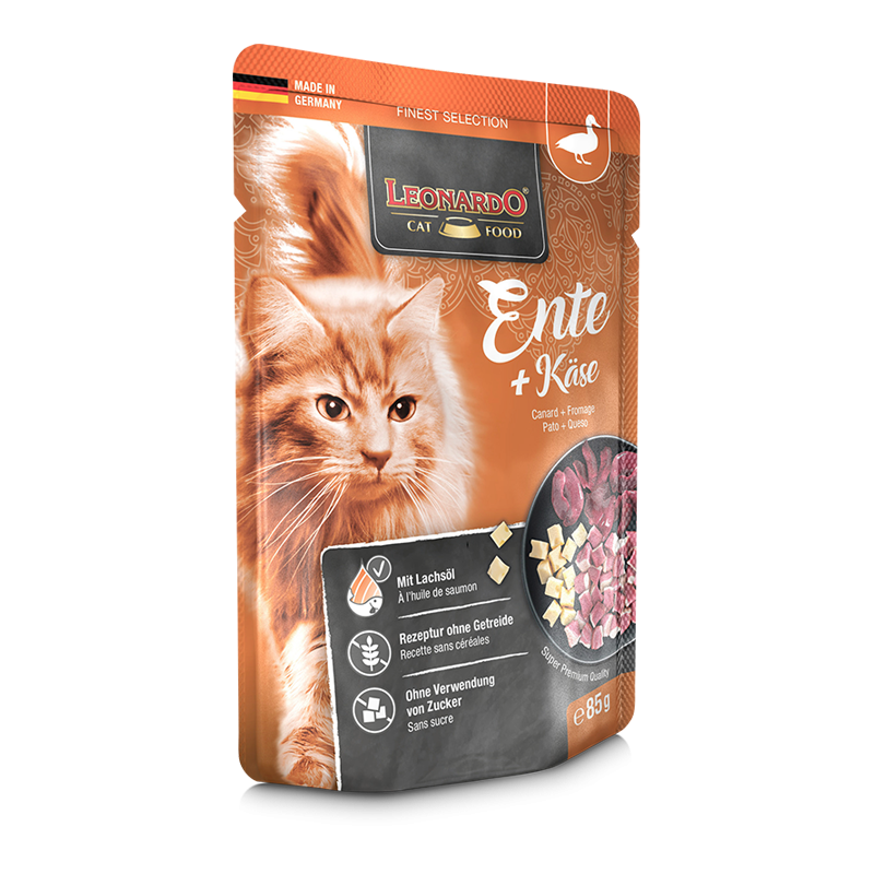 LEONARDO Duck Cheese Cat Wet Food 85 GM