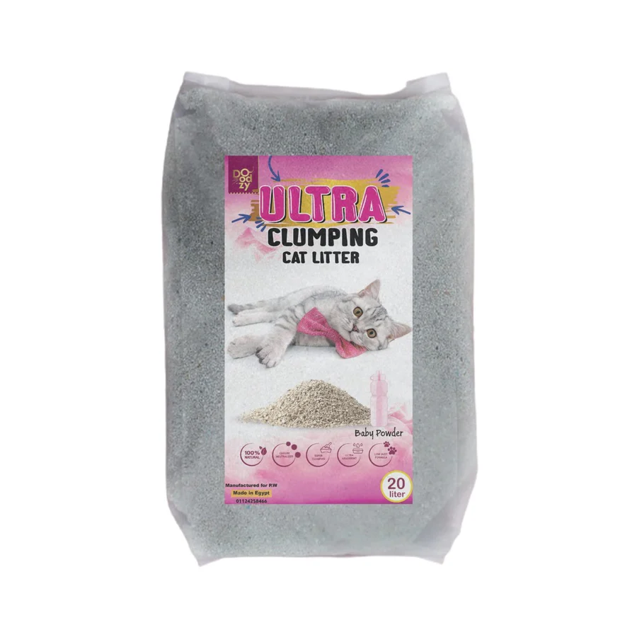 DOODZY Cat Litter Ultra Clumping Baby Bowder 20 L