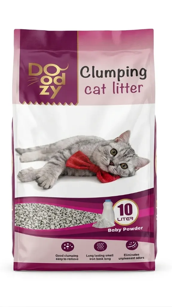 DOODZY Cat Litter Ultra Clumping Baby Bowder 10 L
