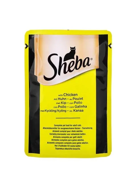 Sheba Complete Wet Food For Adult Cat With Chicken 85 g