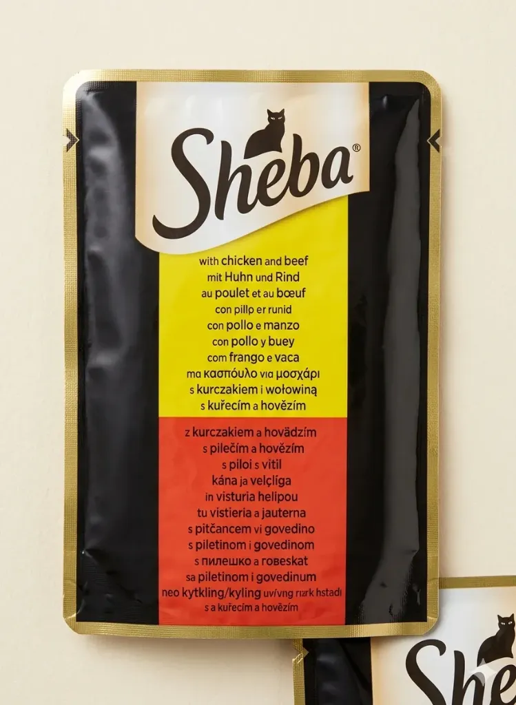 Sheba Complete Wet Food For Adult Cat With Chicken & Beef 85 g