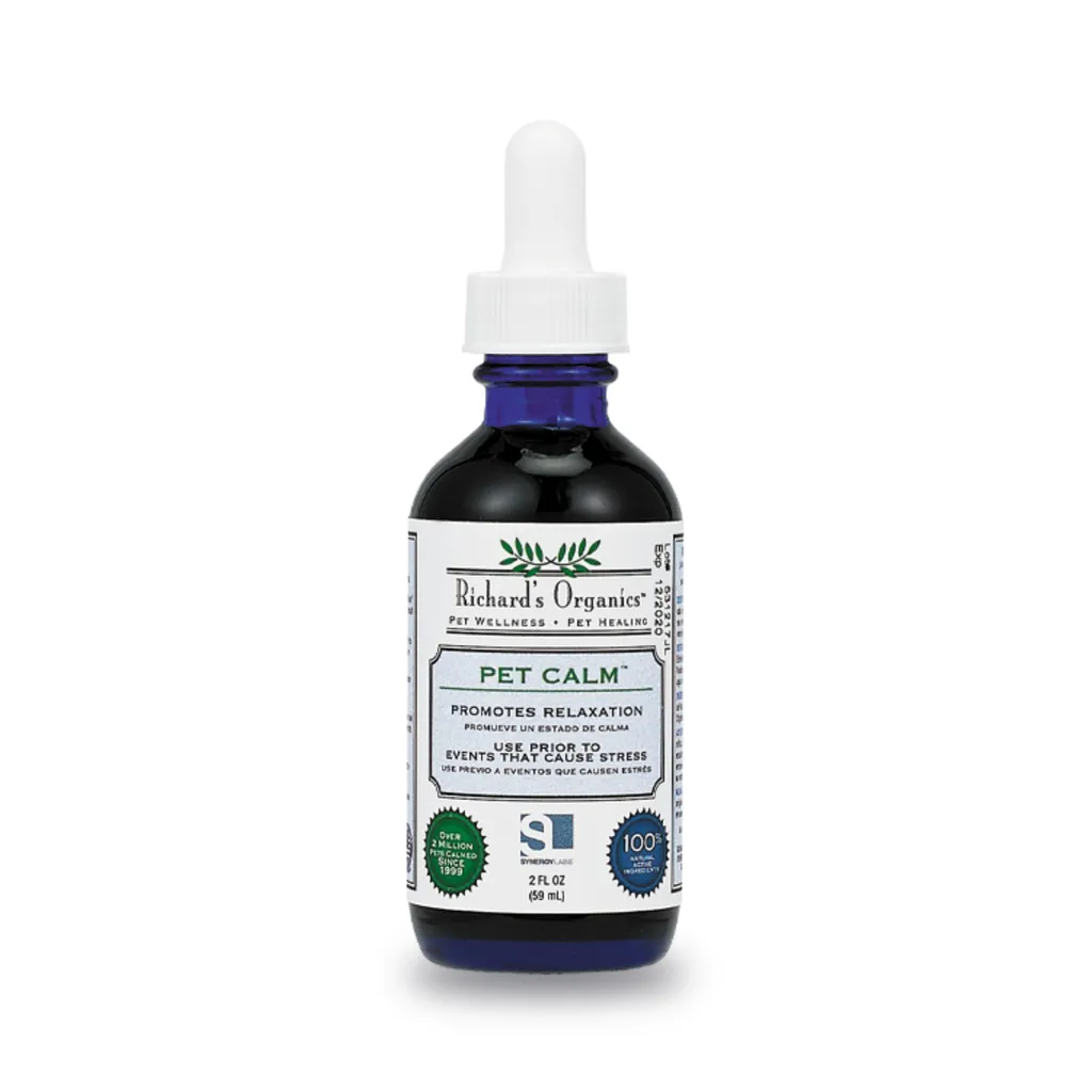 Synergy labs | Richard’s Organics Pet Calm- Clamshell Packaging  | 2 oz - 59 ml