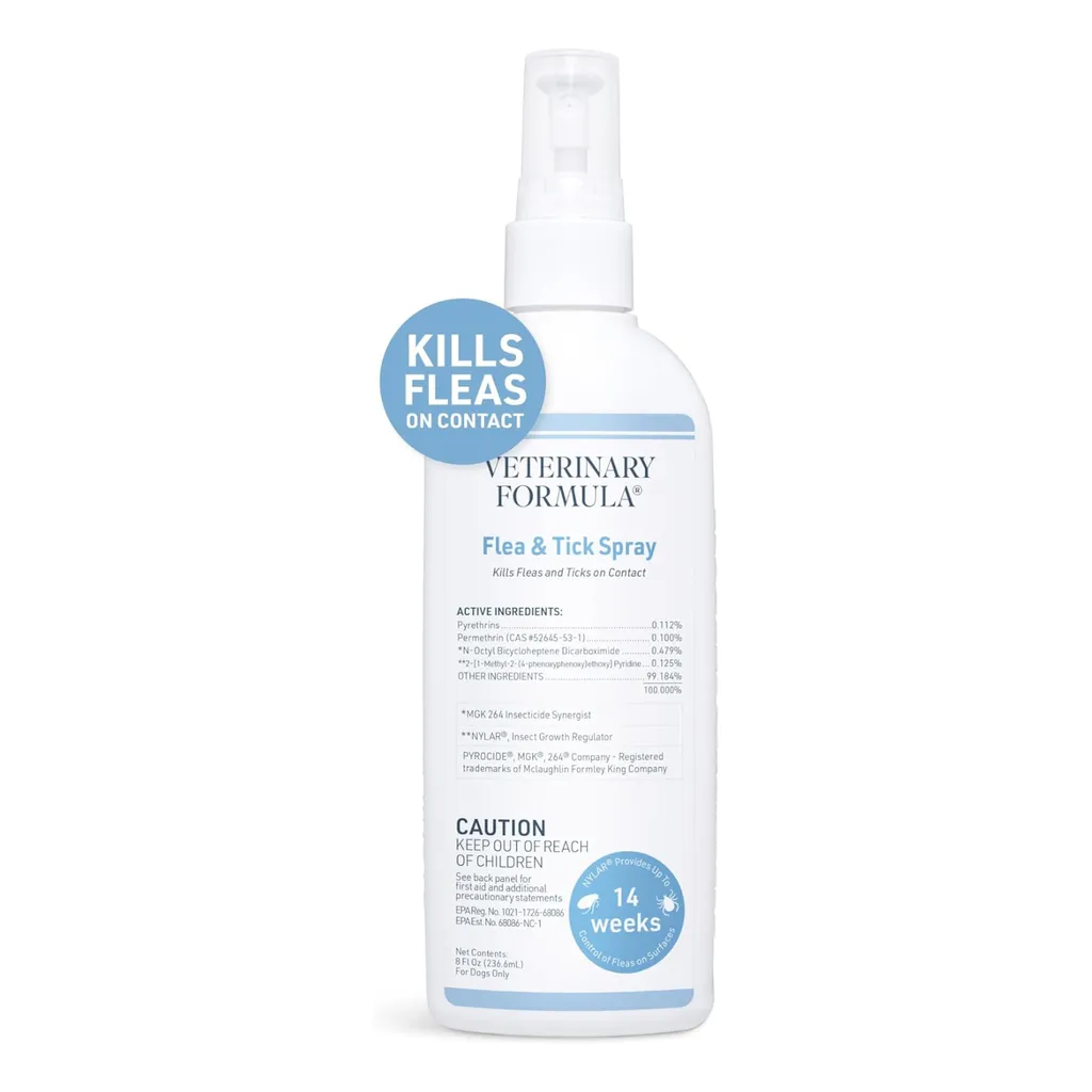 Synergy labs | Veterinary Formula Flea and Tick Spray |  8 oz- 237 ML