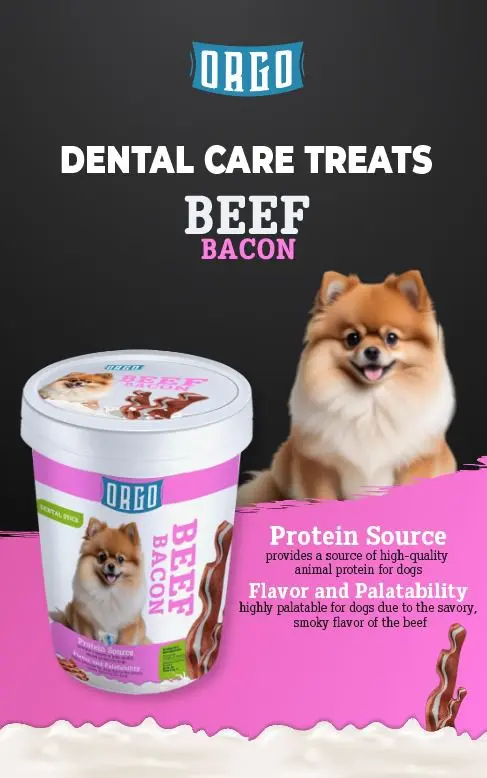 ORGO Dental Care Treats Beef Bacon 220 gm