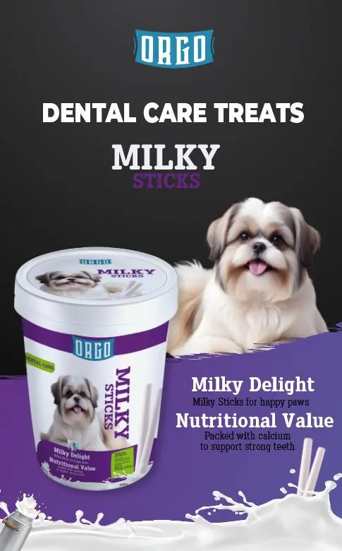 ORGO Dental Care Treats Milky Sticks 400gm