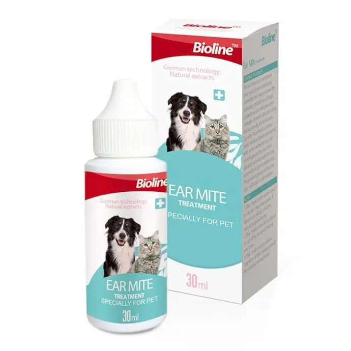 Bioline Ear Mite Treatment for Dogs & Cats 30ml