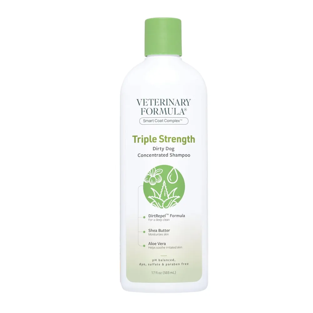 Synergy Labs Veterinary Formula Solutions Triple Strength Dirty Dog Concentrated Shampoo 17oz - 503 ml