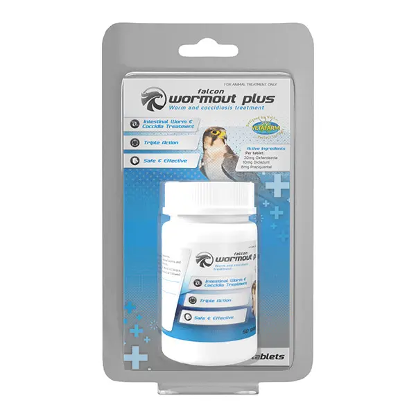 VETAFARM Falcon Wormout Plus 50 tablets  