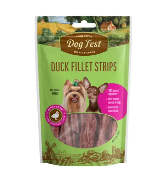 Dog Fest Duck Fillet Strips for Small Breeds 55g