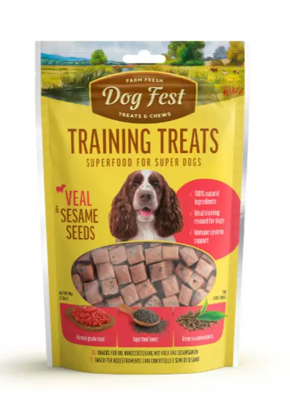 Dog Fest Training Treats with Veal & Sesame Seeds 90 g