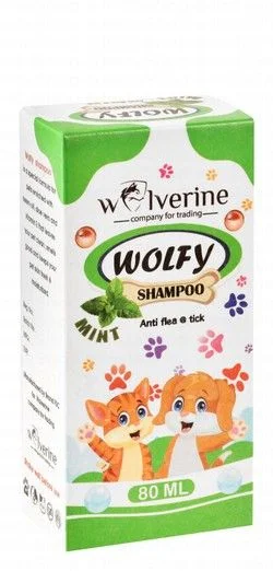WOLVERINE Wolfy Anti-Fleas & Ticks Shampoo Mint 80 ml