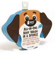 Pets Republic All-In-One Body Wash in a Sponge Dog face 