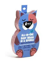 Pets Republic All-In-One Body Wash in a Sponge Cat face 