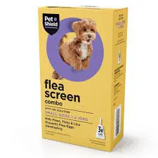 Pet Shield Flea Screen Combo 67mg/60.3 mg Spot On Solution For Small Dogs >2-10 KG | Box of 3 pipettes