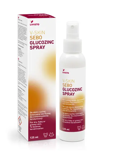 LIVISTO V-Skin Sebo Glucozinc Spray 125ml (UAE Stock)